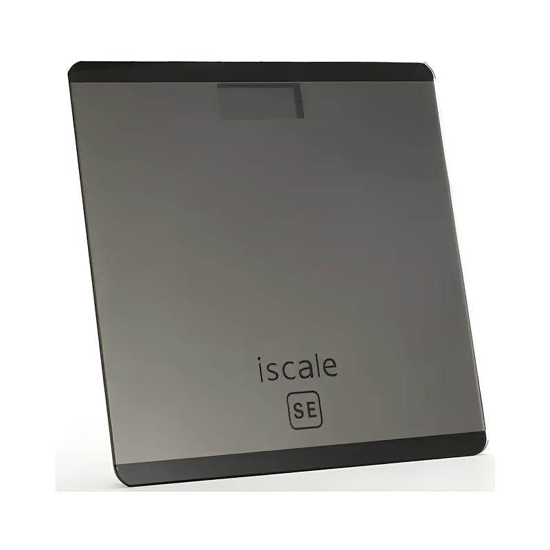 Pink Smart Digital Body Scale with large display and battery-free operation, ideal for home use (battery not included).