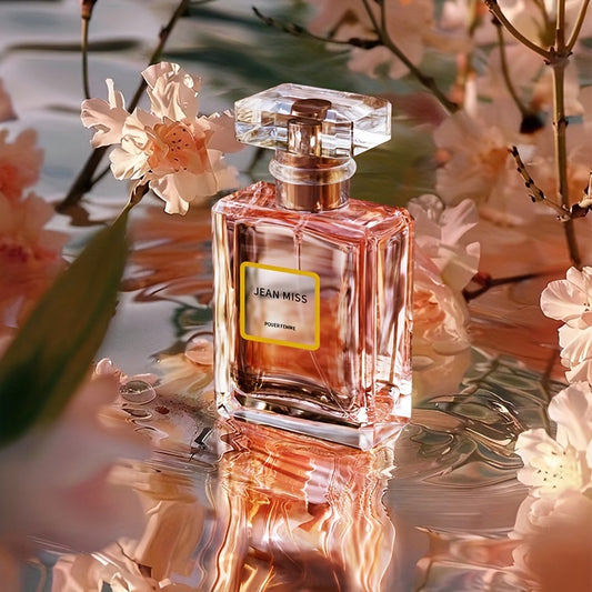 Elegant floral women's perfume: buy one, get one free. Alcohol-based, formaldehyde-free. Ideal for daily wear or date night.