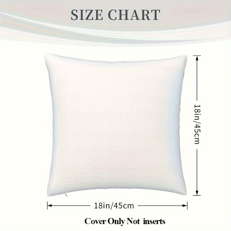 Single Sided Pillowcase made of 1pc Super Soft Short Plush Material, measuring 45.72x45.72 cm. This pillowcase is a perfect Gift for your Best Friend, custom-made with a Photo of your choice. Enhance your Home Decor with this unique item (Cushion Not