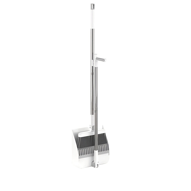 The Premium Long-Handle Broom and Dustpan Set with Comb features a rotatable and foldable design for effortless hair, dust, and garbage removal. Perfect for home, kitchen, and office cleaning, as well as floor cleaning and storage needs.