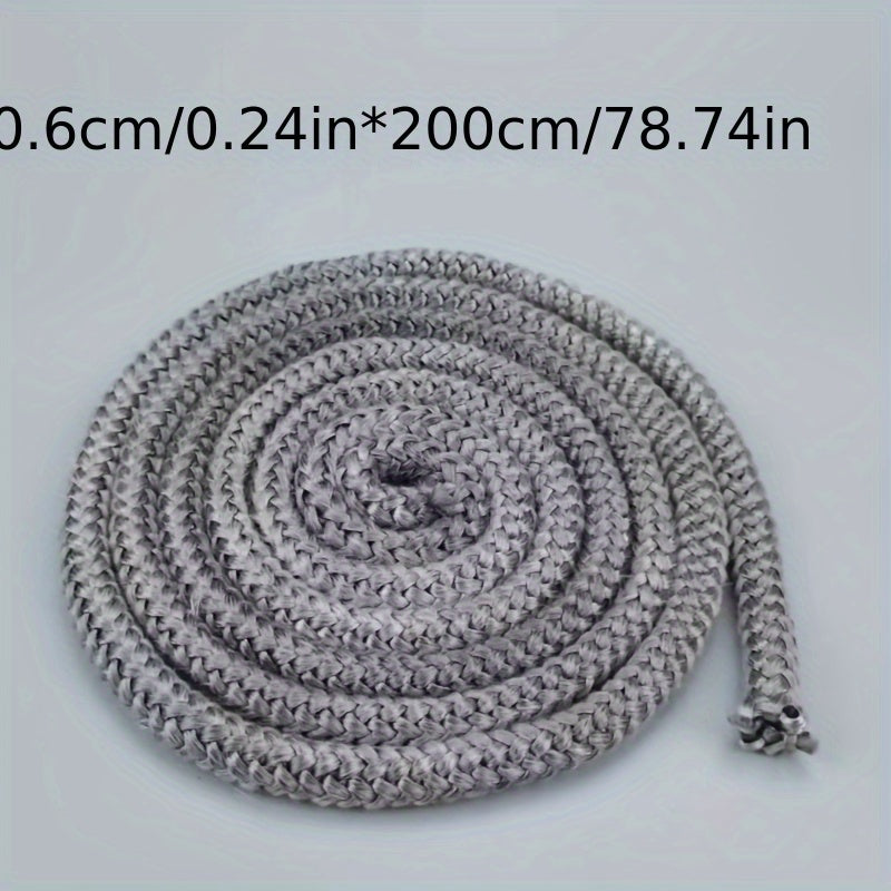 Essential Heat-resistant Seal Rope Gasket for Wood Stove Doors - Available in 6/8/10/12mm Sizes, 2m Length - A Must-Have Accessory for Home Kitchens for Effective Heating & Cooling