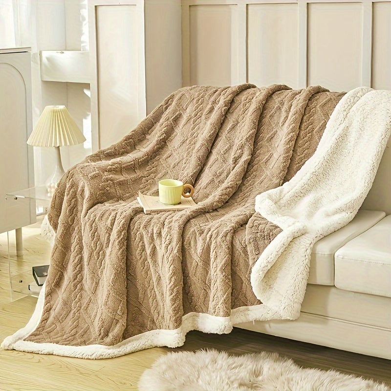 Soft and cozy Taffeta Solid Color Blanket perfect for cuddling up on the couch, in the office, or while camping and traveling. This versatile throw blanket is a great gift for all seasons.