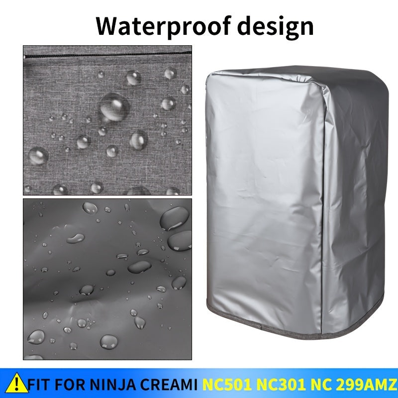 Protect your Ninja Ice Cream Maker NC301/NC501 with this waterproof and dustproof cover. The square PVC storage bag is designed to fit the 0.5 quart capacity machine, and it requires no electricity to use.