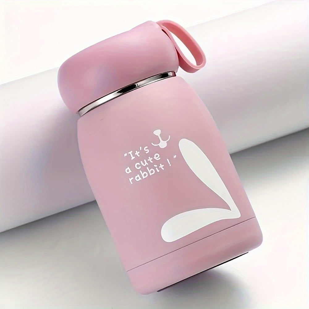 One Piece Bunny Rabbit Vacuum Flask - Keep Your Drinks Hot or Cold with this 320ml/10.82oz Insulated Water Bottle - Cute Kawaii Design Perfect for Travel - Ideal for Summer and Winter Beverages - Great Gift Idea