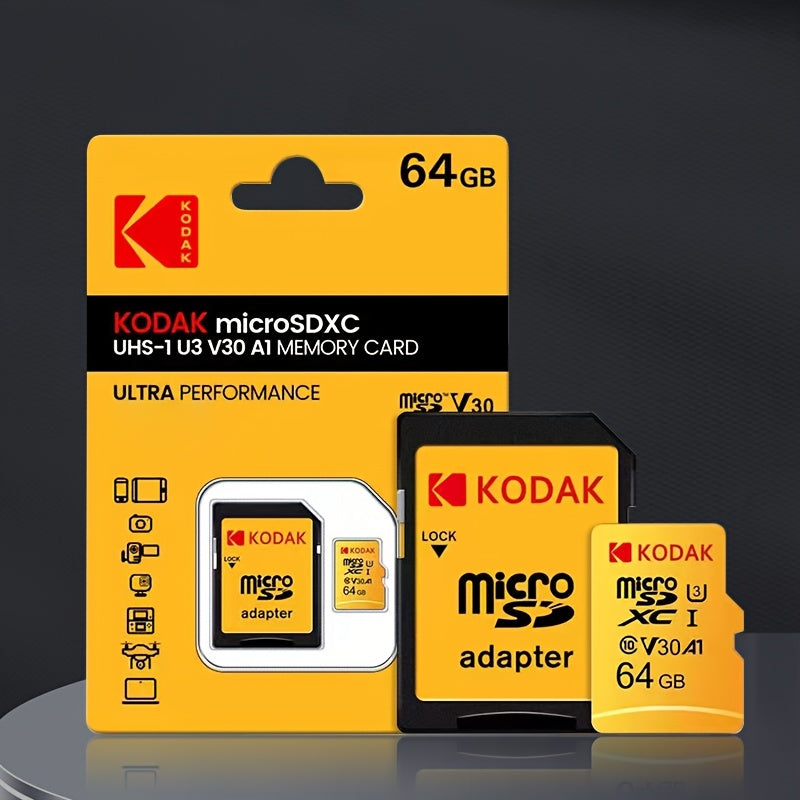 Kodak Yellow Card with Memory Card.