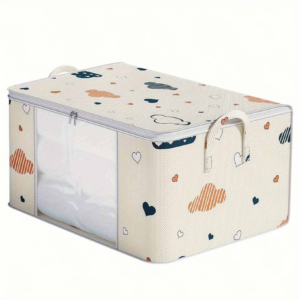 Multi-functional Storage Bag made of Non-Woven Fabric with Clear Window - Ideal for Quilts, Kids' Items, Home Organization, or Packing for a Move