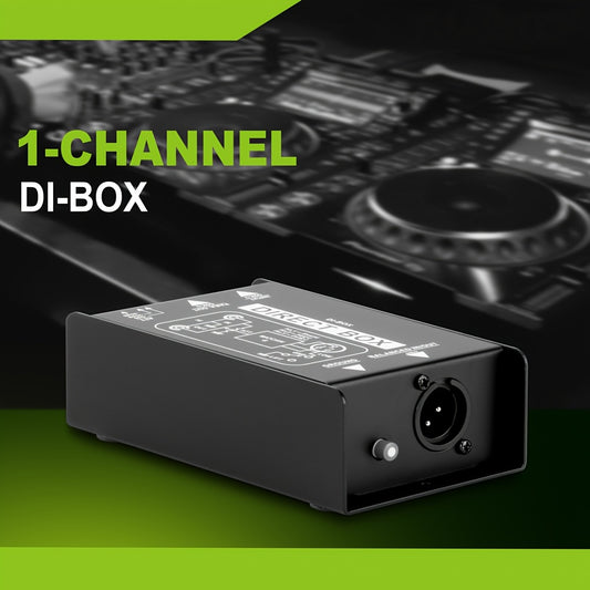 Resistive DI Box with Audio Isolation for DI Effects.