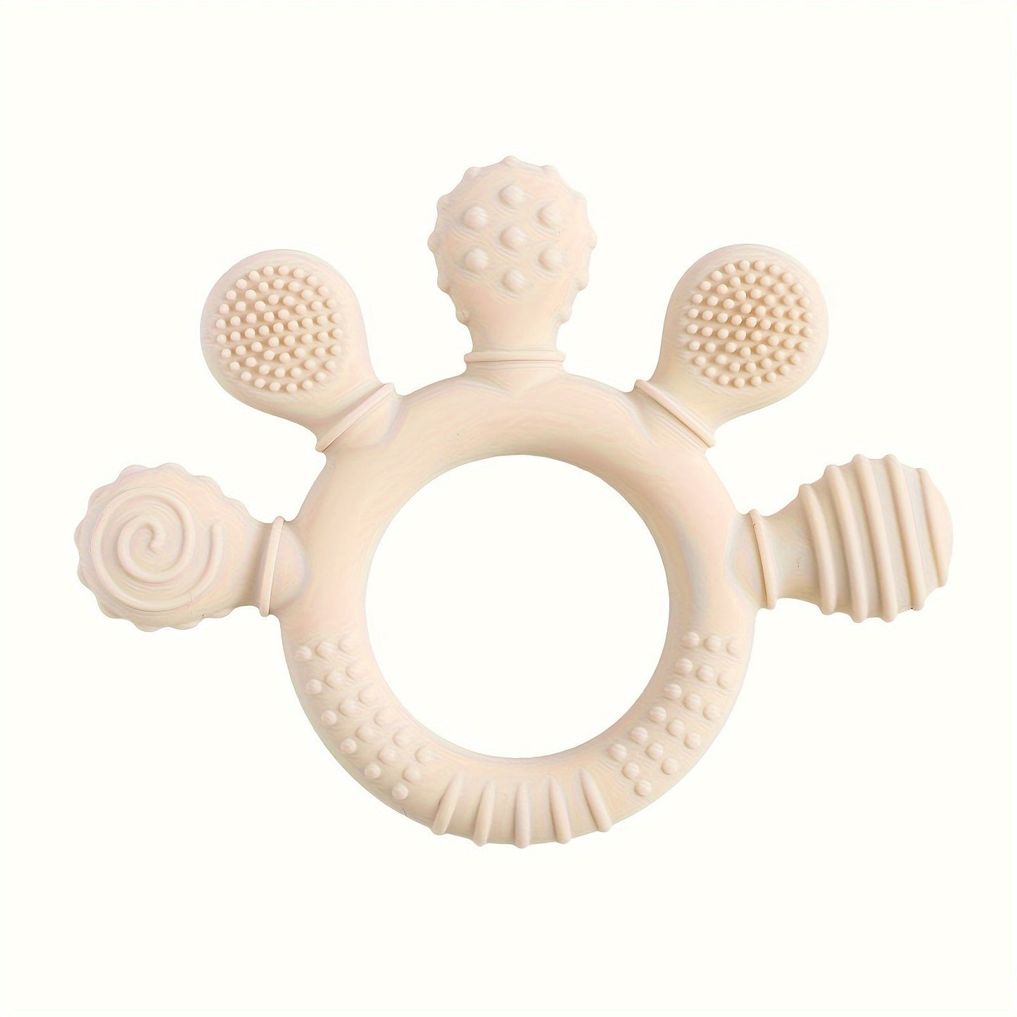 Silicone Teething Toy for Babies: BPA-Free, Food Grade, Safe for 0-3 Year Olds