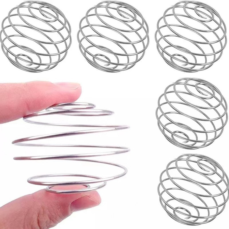 1 piece/3 pieces/5 pieces of Stirring Stainless Steel Spring Balls, Kitchen Tools Stainless Steel Shaker Balls, Whisk Balls.