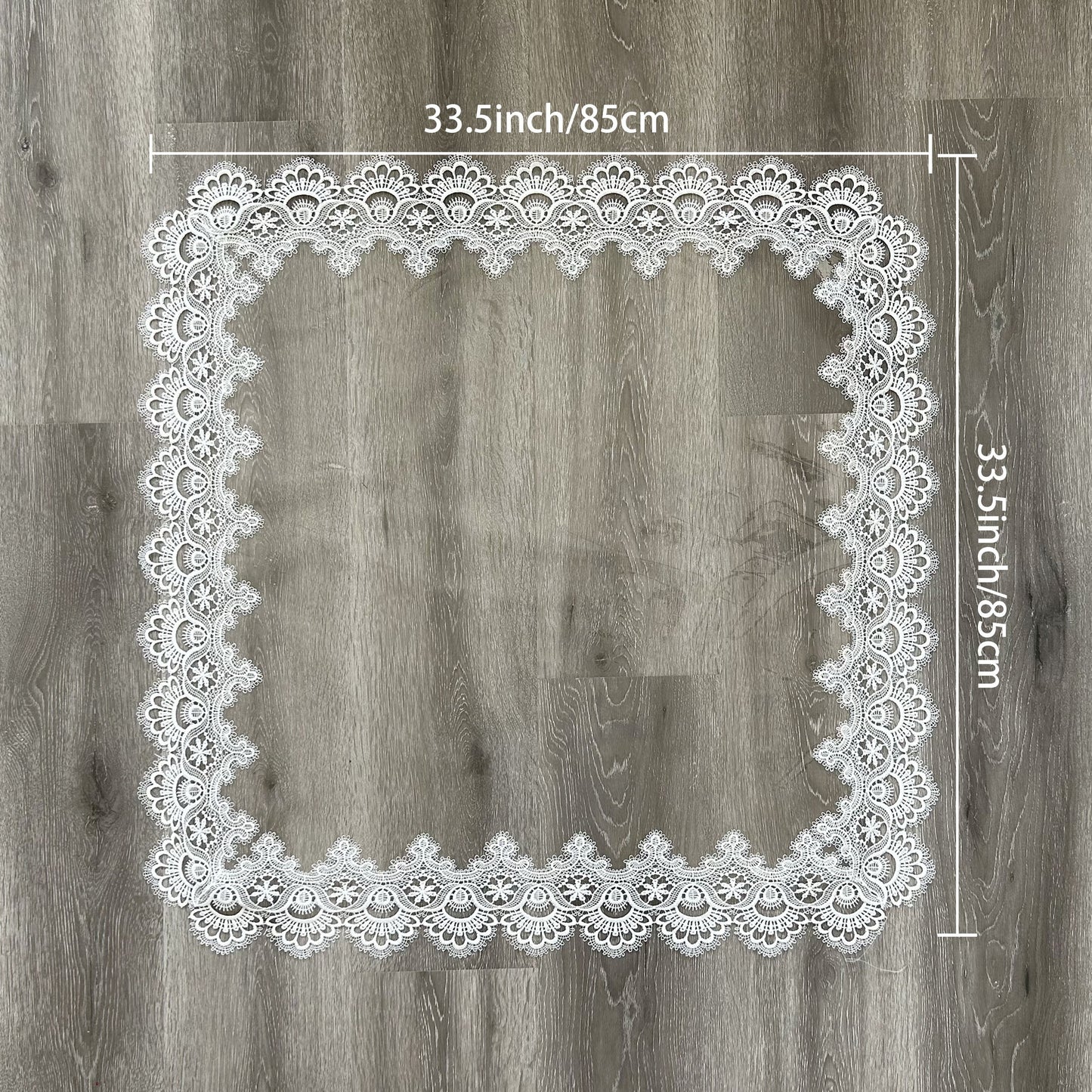 1pc Elegant PVC Tablecloth with Classic Lace Design - Transparent, Non-Slip, Easy to Clean for Dining, Kitchen & Party Decor