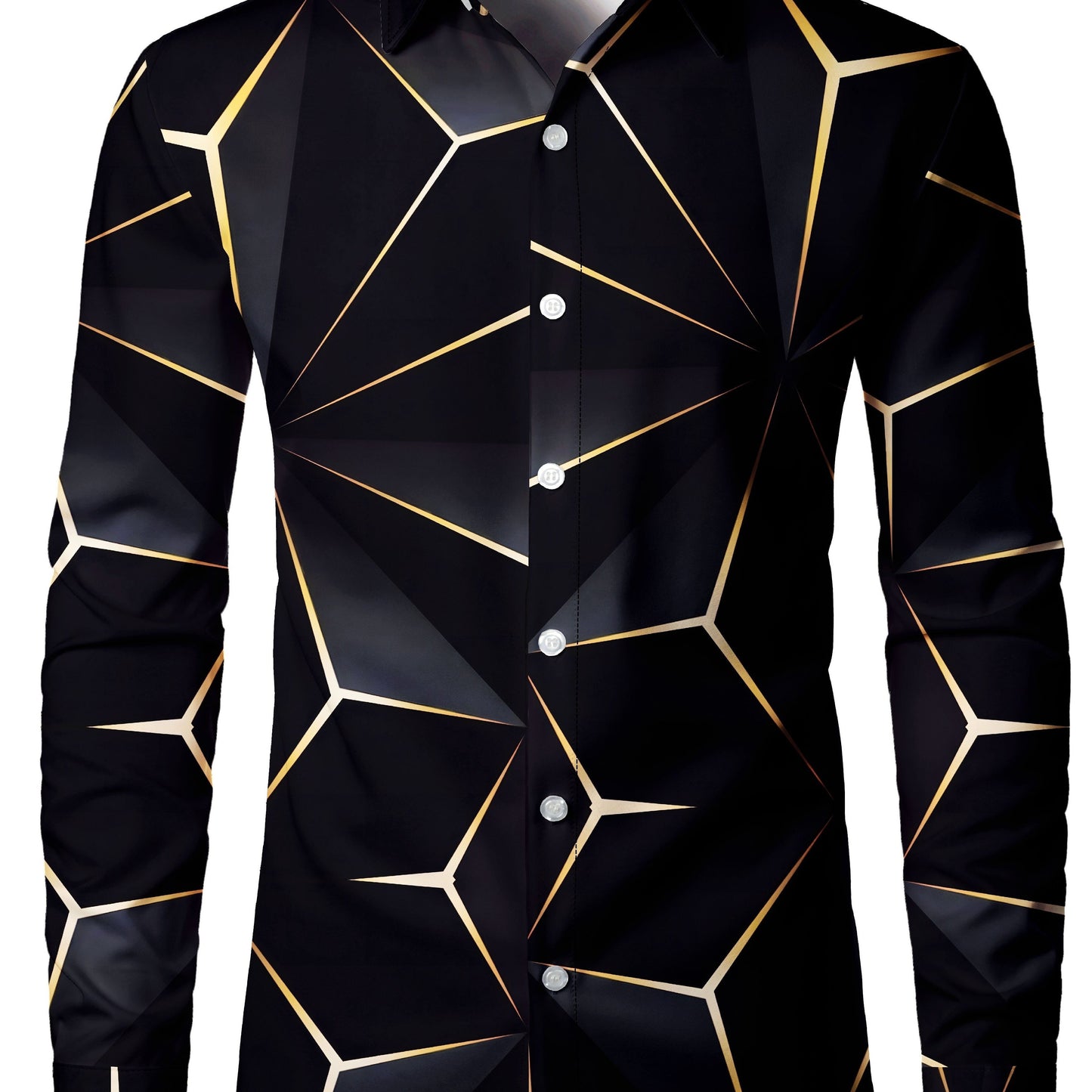 Stylish men's long sleeve casual lapel shirt, perfect for dates