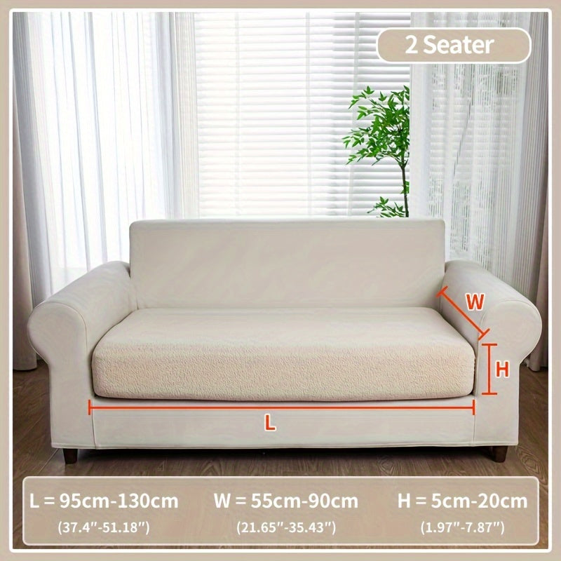 Waterproof stretch sofa cover for all seat sofas, with a modern non-slip design, pet-friendly, and fits L-shaped sofas.