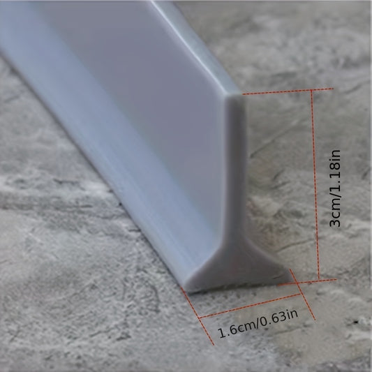 Waterproof bathroom barrier protects floors and feet. Self-adhesive and non-slip. Available in white, gray, and black.