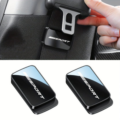 Durable plastic magnetic car seatbelt stabilizer enhances interior safety and comfort for all vehicles.