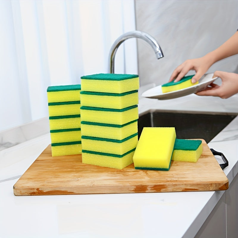 [Bestseller] Choose from 6pcs, 12pcs, or 24pcs of our versatile kitchen cleaning sponges! These double-sided, non-scratch scrubbing pads are perfect for washing dishes, kitchen surfaces, floors, and furniture. Great as a Halloween or Christmas gift!