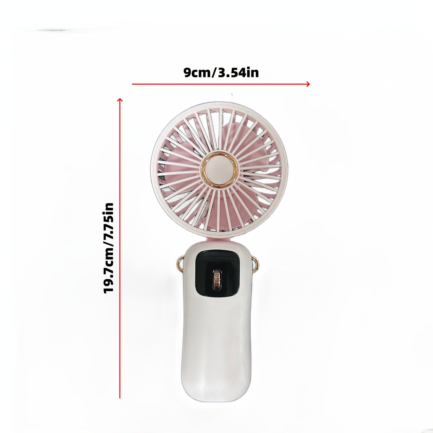 Get your hands on the perfect personal cooling solution with this Mini Portable Fan. This handheld fan is rechargeable via USB charging and comes with 100 speed settings for customized comfort. The fan is silent and small, making it ideal for use in