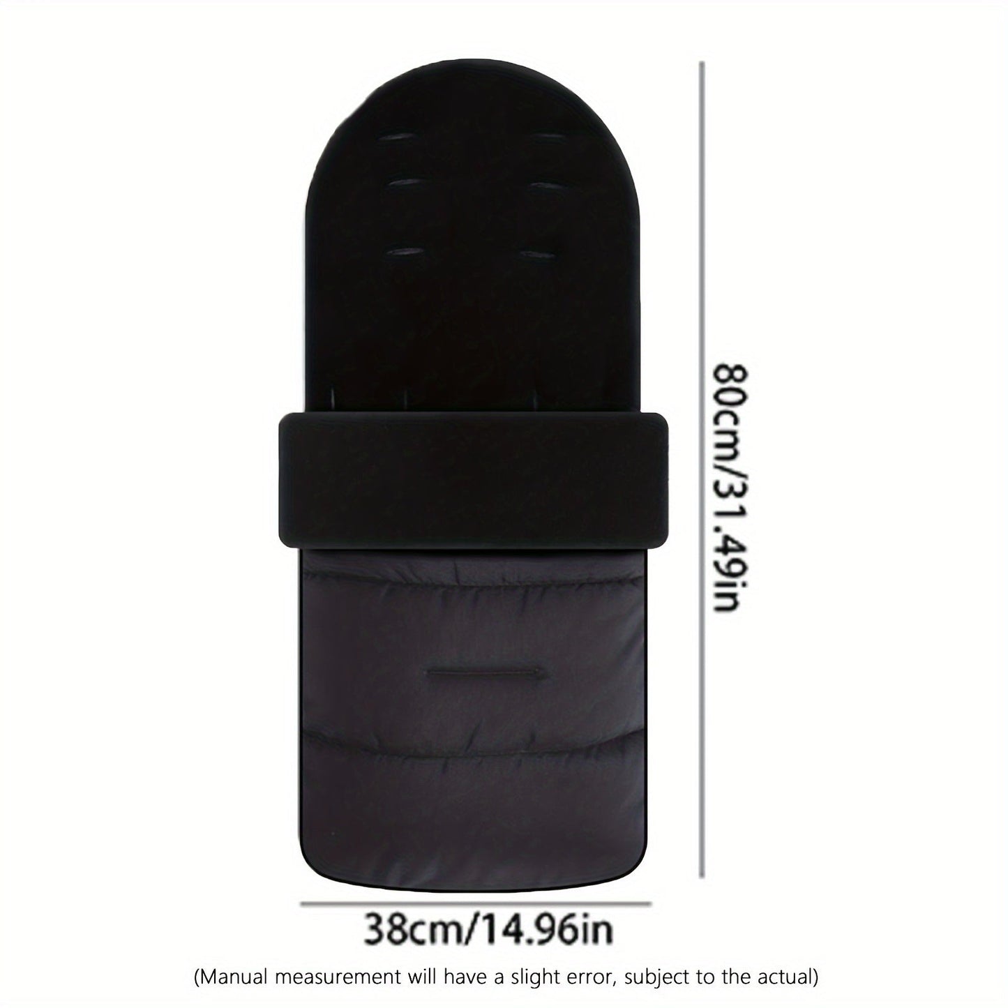 Get the Baby Stroller Footmuff - Keep Your Little One Warm and Cozy in All Weather Conditions! This universal foot cover is lined with fleece and windproof, making it waterproof for added protection. Suitable for ages 0-3 years, this 1-pack footmuff is a