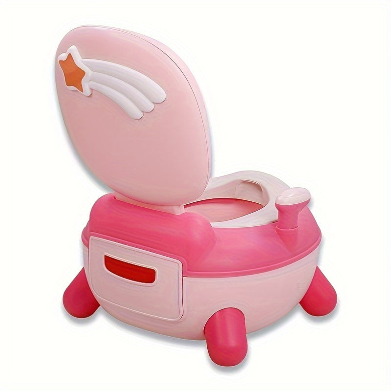 Introducing the PANLYNNER Kids Potty Chair in a fun Rocket Pattern! Made from durable plastic and safe PP material, this chair is suitable for children aged 8 months to 6 years old. It's the perfect gift for Christmas, Halloween, Thanksgiving, New