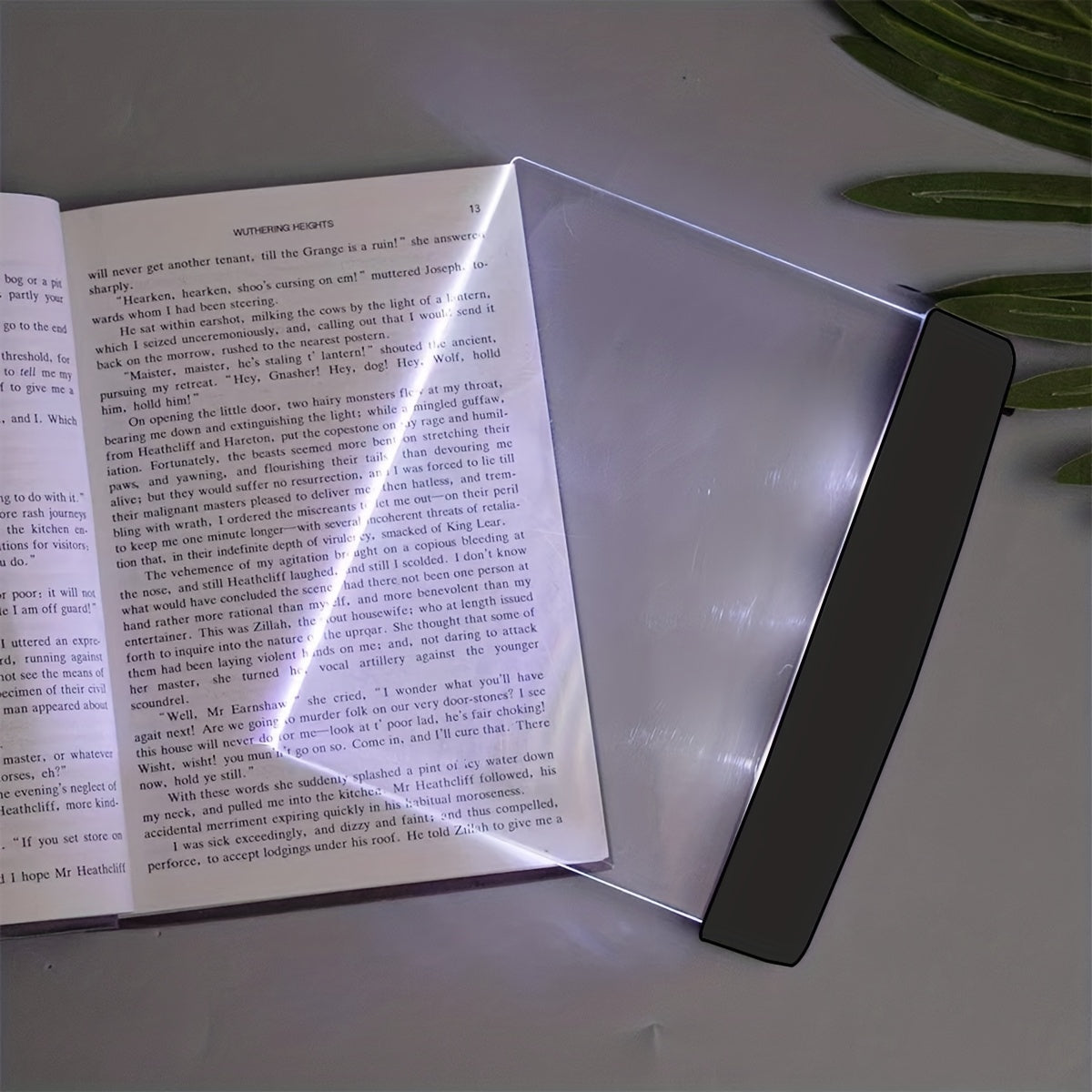 Чтение книг ночью с защитной LED-лампой на клипсе.