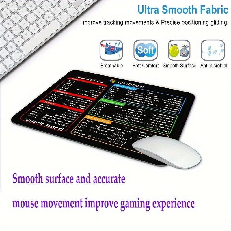 Women and girls designed gaming mouse pad, non-slip rubber mat for office computers and laptops measuring 9.45*7.87*0.12inch/ 24*20*0.3cm.