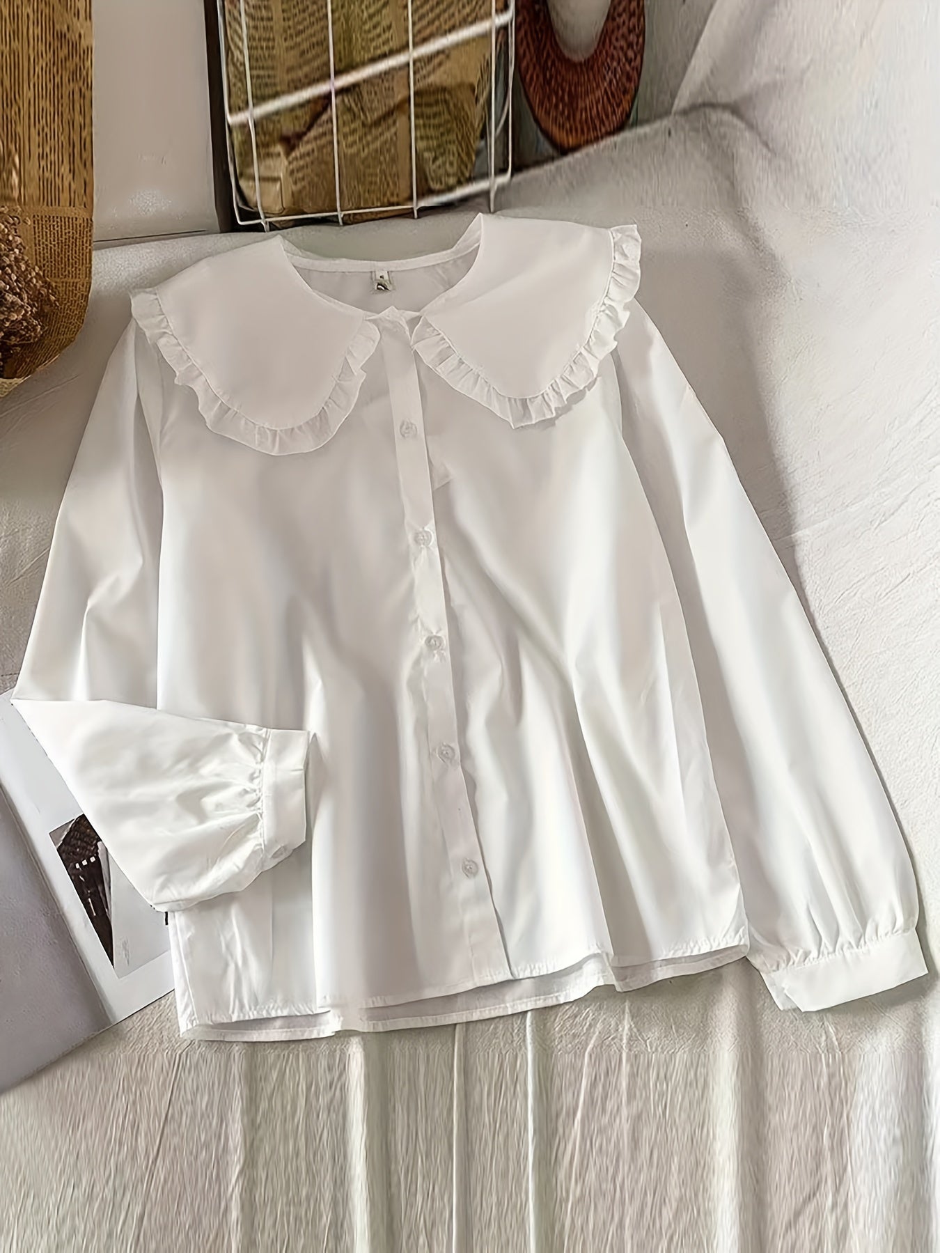 Women's A-14 Long-Sleeve Shirt with Doll Collar