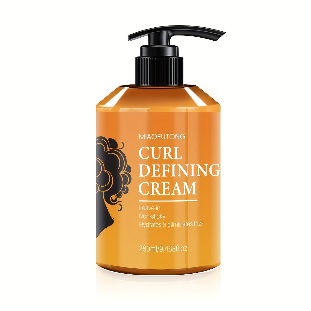 American Curl Styling Cream with Moroccan Argan Oil for Curly Hair, Long-Lasting Hold