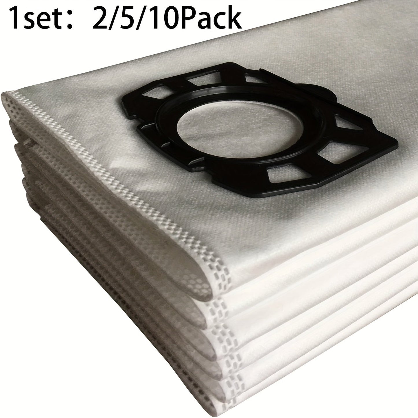 [Best-Selling] Choose from 2, 5, or 10 Replacement Fleece Filter Bags that are Compatible with Kärcher Karcher WD4 WD5 WD5/P MV4 MV5 MV6 Wet & Dry Vacuums - Replaces Karcher 2.863-006.0