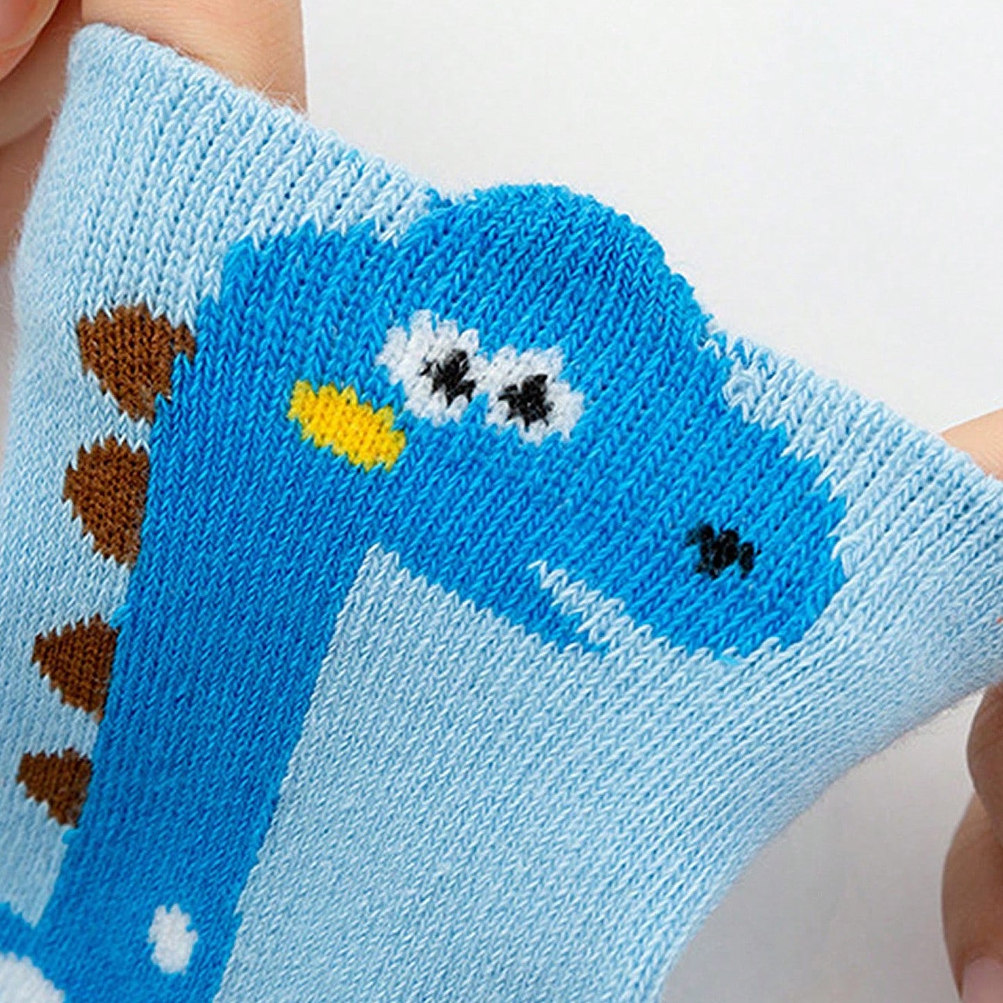 5pcs Kids' Dinosaur Crew Socks - Breathable & Comfy, Ideal for Boys and Girls, Year-Round Wear