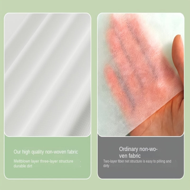 1 piece of individually packaged disposable bed sheets, made with simple and thick material that is reusable. Perfect for hotels, travel, family trips, business trips, and for allergy-proofing your bed.