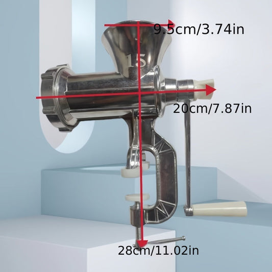 Thickened design Aluminum Manual Sausage Stuffer with Multifunctional 15 Type Meat Grinder for Home Use. Make Homemade Sausages, Crush Pepper, and Fill Paste with Ease.