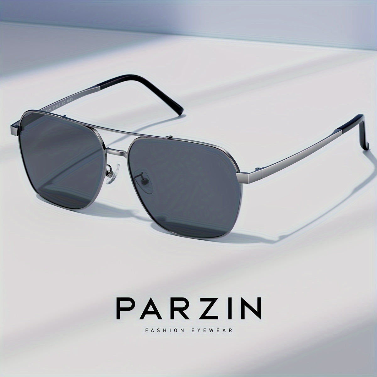 PARZIN Men's Fashionable Glasses 6653 features a stylish metal and acetate frame with polarized lenses. This casual style, full rim design has a stylish shape, making it the perfect