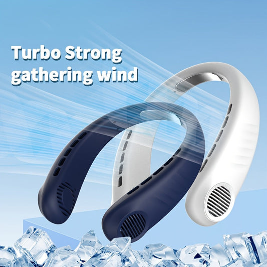 The JKUOO Portable Handheld Neck Fan is perfect for women on-the-go. With 5-speed turbo wind and a rechargeable lithium battery, this fan offers powerful cooling in a sleek design. The intelligent digital display and durable ABS material make it a