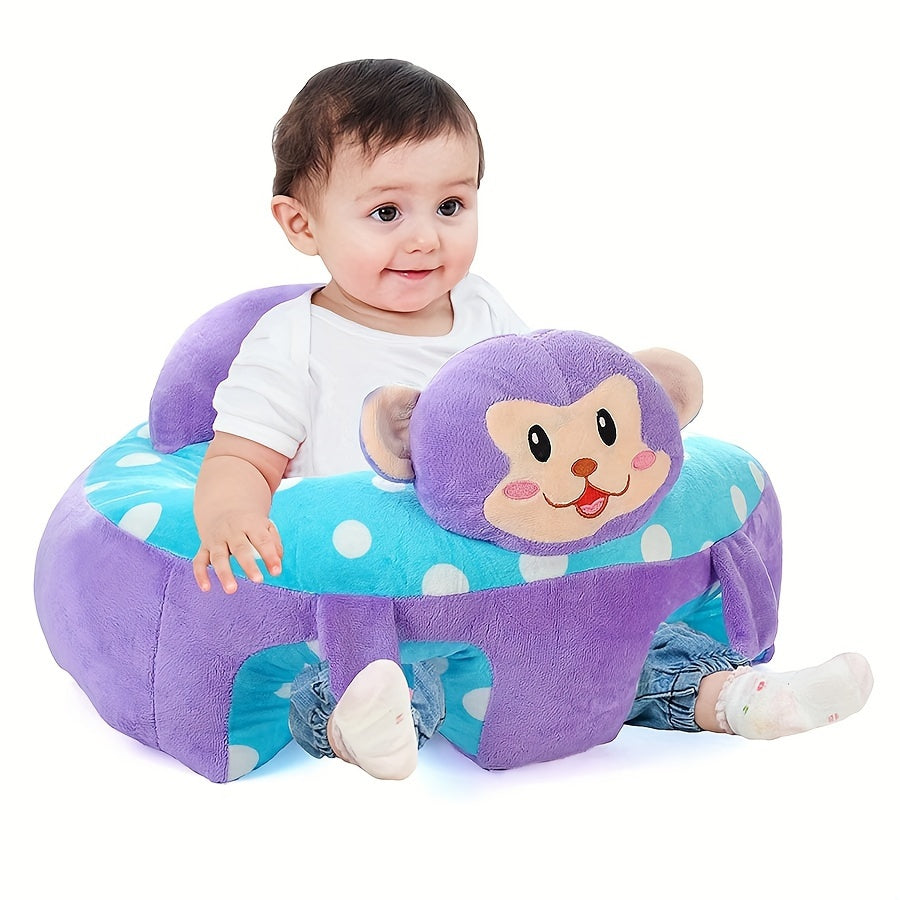 Soft PVC Learning Chair for Youngsters - Cozy Elephant Plush Support Seat, Ideal Christmas Gift in Pink/Purple/Green/Blue - Youngsters Chair