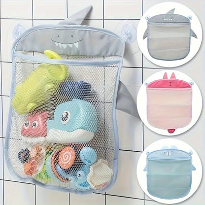 Playful bathroom organizer for toys and accessories, with quick dry technology.