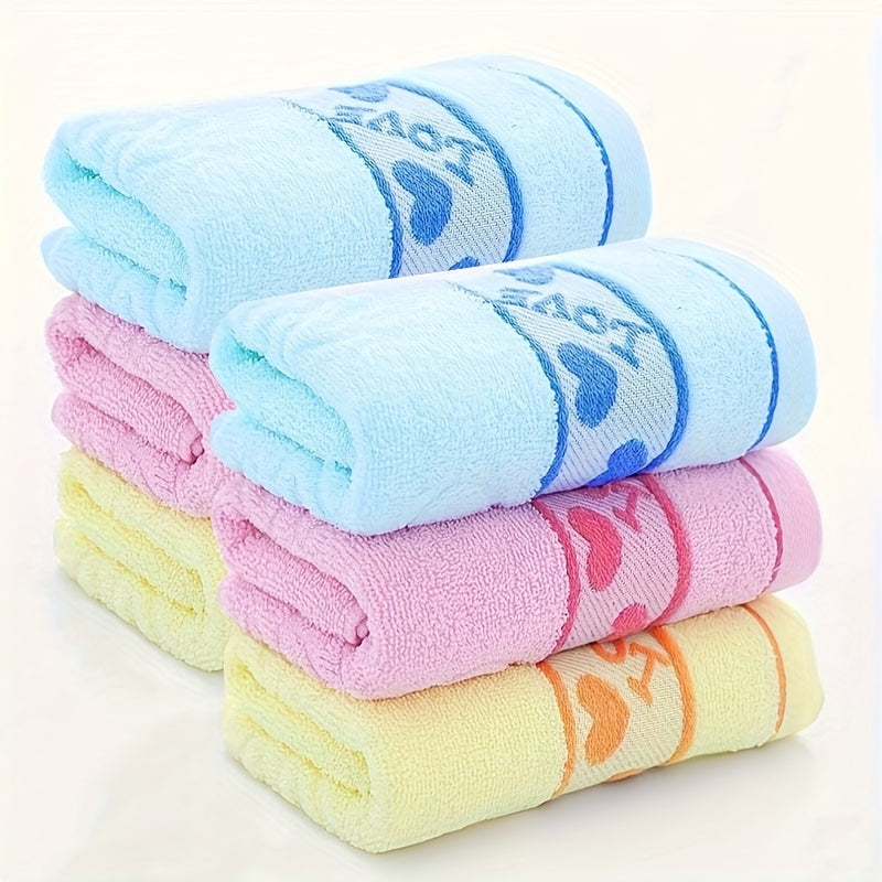 4 soft absorbent face wash hand towels