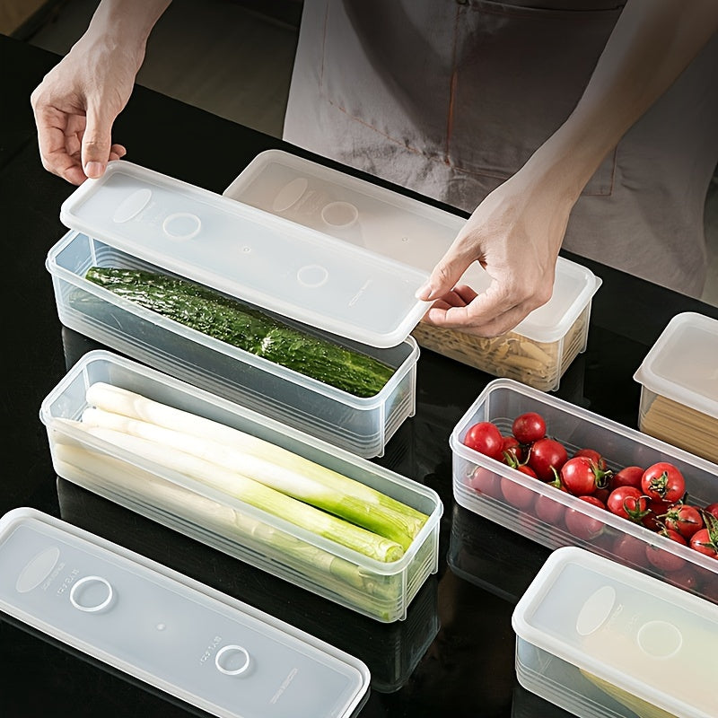 Airtight Pasta Storage Container with Lid - BPA-Free Plastic, Ideal for Storing Spaghetti & Noodles, Must-Have for Kitchen Organization