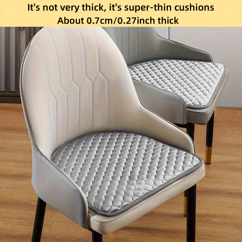 1pc Solid Color Chair Mat with Anti-slip and Anti-fouling properties, suitable for all seasons, ideal for home dining chairs.