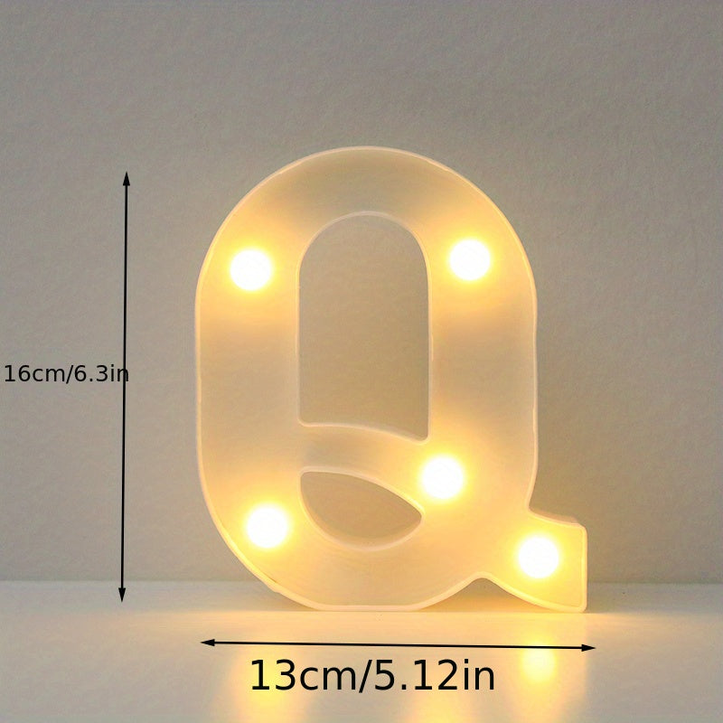 Luxury LED alphabet letter lights for home decoration. Perfect for weddings, birthdays, and Christmas parties.