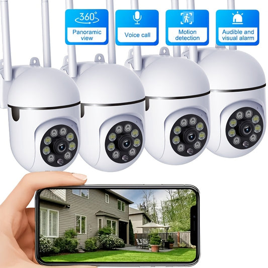 JOOAN 1080P HD WiFi Security Camera with PTZ, Smart Tracking, and Voice Alerts for Indoor Home Safety - Full Color Day/Night Vision, USB Powered, 2-Way Audio Intercom.