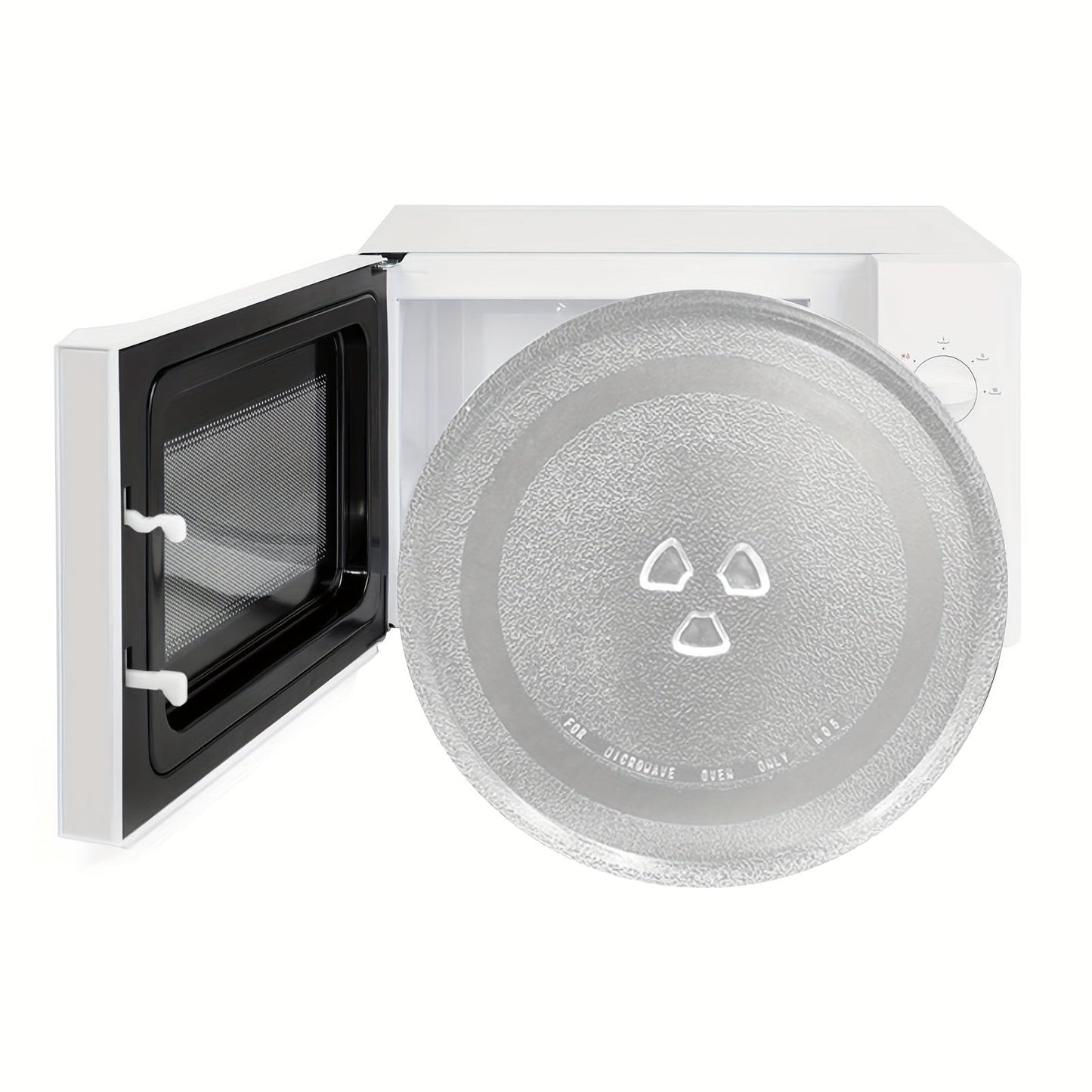 Durable Replacement Turntable Plate for Kitchen & Dining - Thickened Heat-Resistant Glass Microwave Tray, Compatible with Most Models