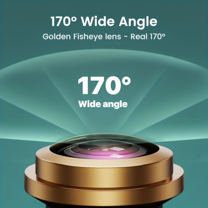 GreenYi AHD 1920x1080P Rear View Camera with 170° Fisheye Golden Lens, Full HD Night Vision, Universal Driving Position, Wide Angle, Uncharged Power Mode, No Battery Required. Ideal for