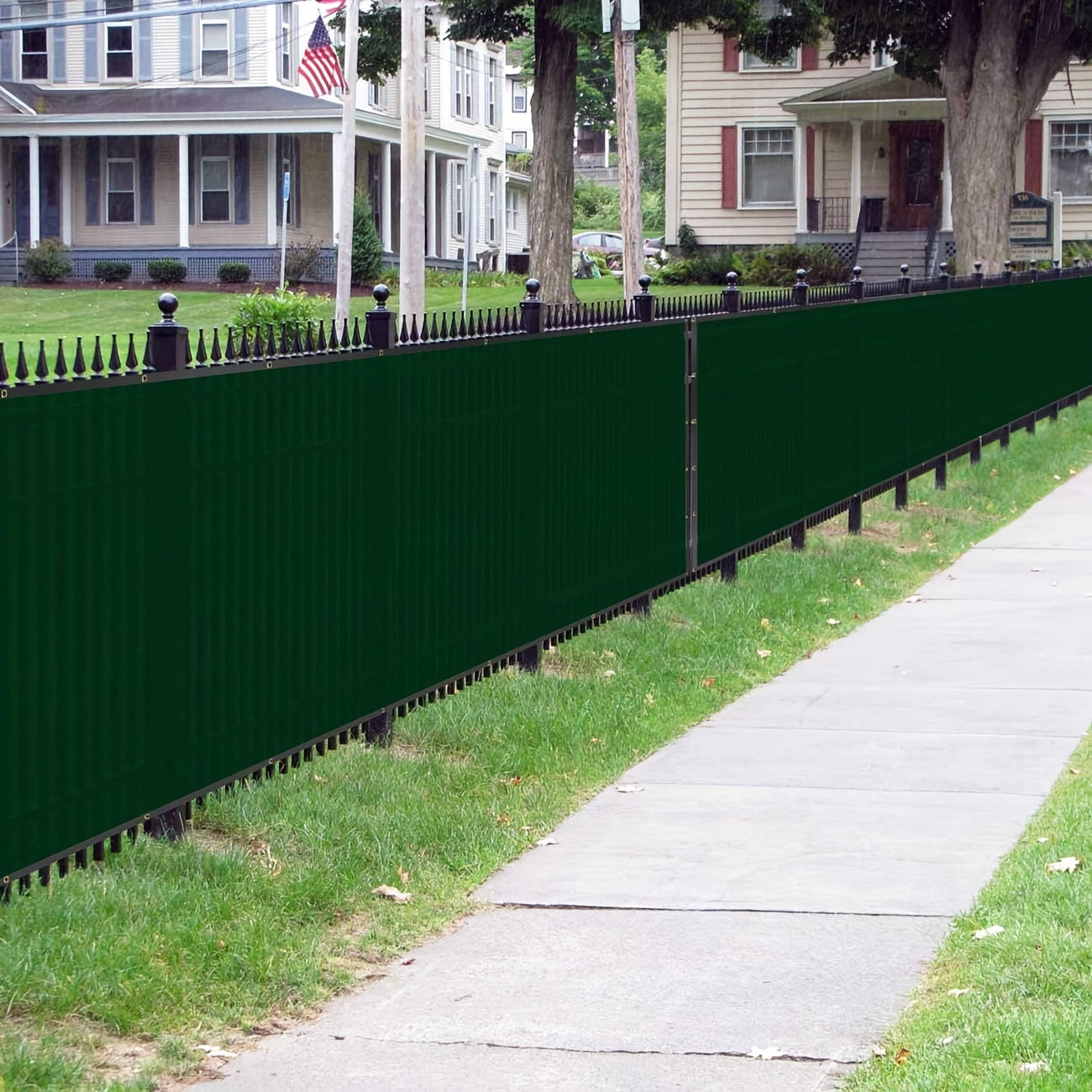 1pc Privacy Fence Screen with Grommets for Outdoor Windscreen Covering Fencing. Anti-UV Shade Net for Backyard Garden, Patio, Pool Deck.