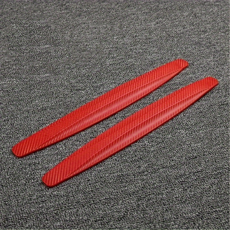 Rubber car bumper guards for front and rear anti-collision protection and door body scratch prevention, 2pcs.