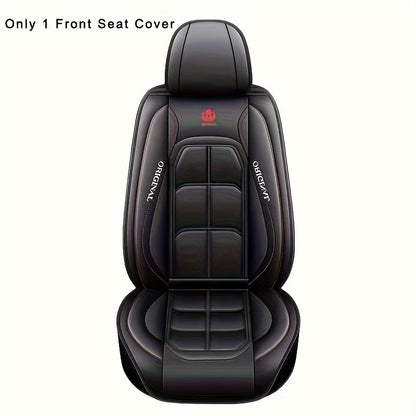 Luxury PU Leather Car Seat Covers - Universal Fit for Sedan and SUV - Durable, Stylish, All-Season, Hand Washable