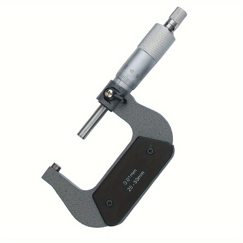 Outdoor spiral micrometer measuring tools with accuracy of 0.01mm in various ranges.