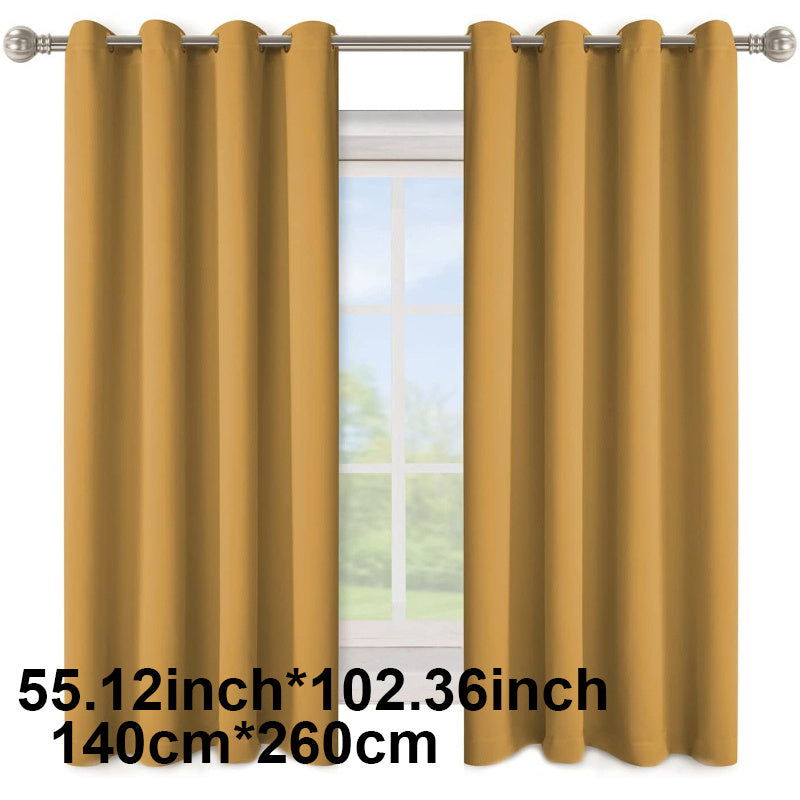 Enhance your space with this 1-panel blackout curtain in solid black color, designed to insulate against heat and cold, darken the room, and reduce incoming light. Perfect for adding style and functionality to your study, bedroom, kitchen, or living room