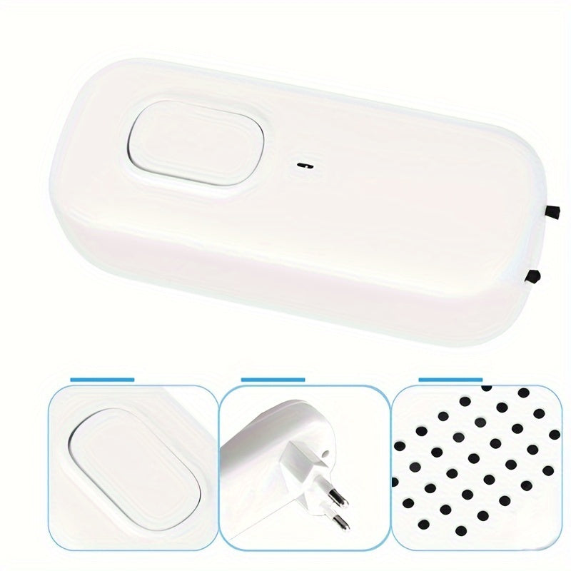 Mini air purifier with negative ion technology ideal for small spaces like bedrooms, offices, and storage areas.