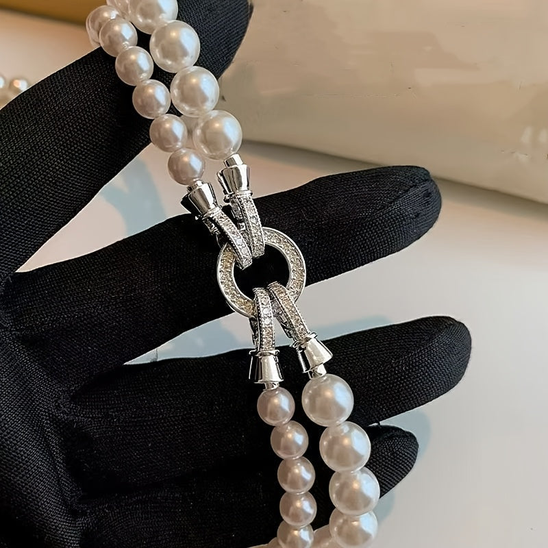 Luxurious Clasp Freshwater Pearl Necklace - Stylish & Seductive, Natural Pearl Beads Ideal for Everyday Wear or Formal Events, Ideal Anniversary or Valentine's Day Present