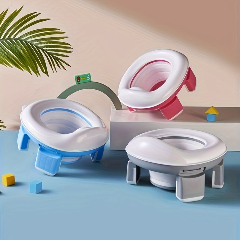 Travel-friendly potty for kids - collapsible and spill-proof portable toilet perfect for on-the-go emergencies in the car. Suitable for toddlers and young children.