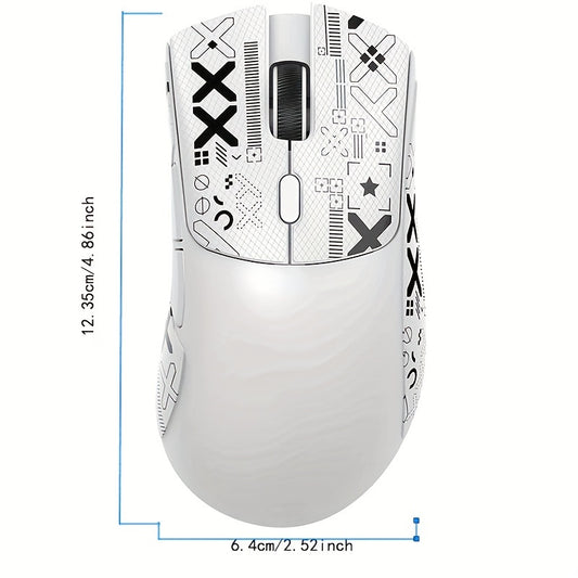 Attack Shark R1 59G Lightweight Wireless Gaming Mouse with Anti-Slip Stickers, 3 Modes (2.4Ghz/Wireless/Wired), 5 Programmable Buttons, 6 DPI Settings (Up to 18000), PAW3311 Sensor.